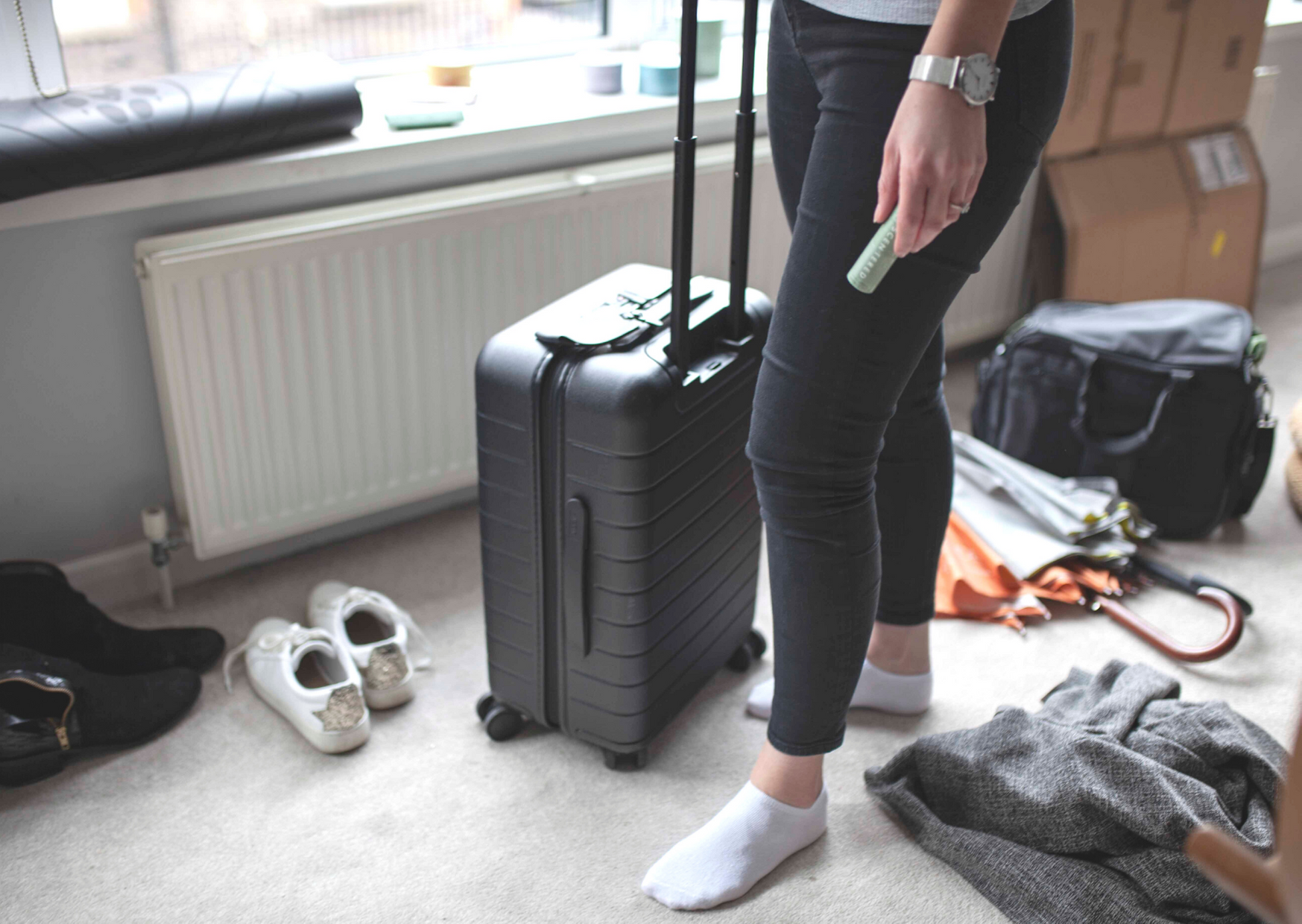woman packing for travel