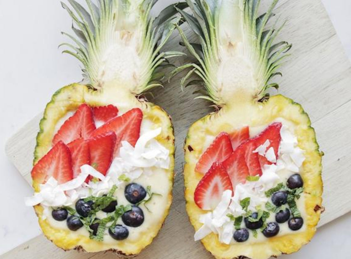 pineapple fruit arrangement