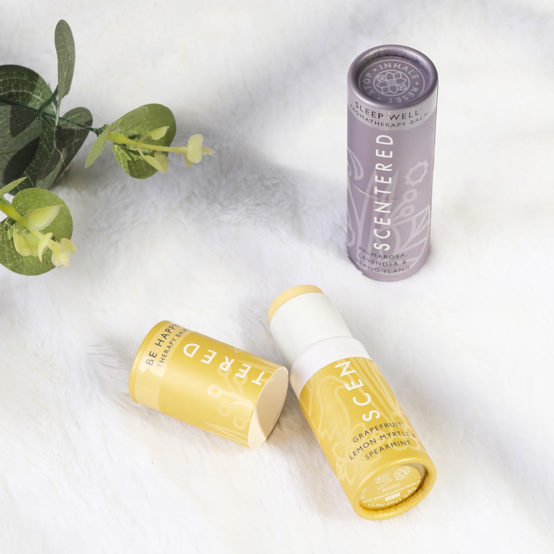 Boost your mood with our Happy Aromatherapy Balm, designed to uplift and energize. A soothing blend of essential oils, perfect for relaxing before bedtime.