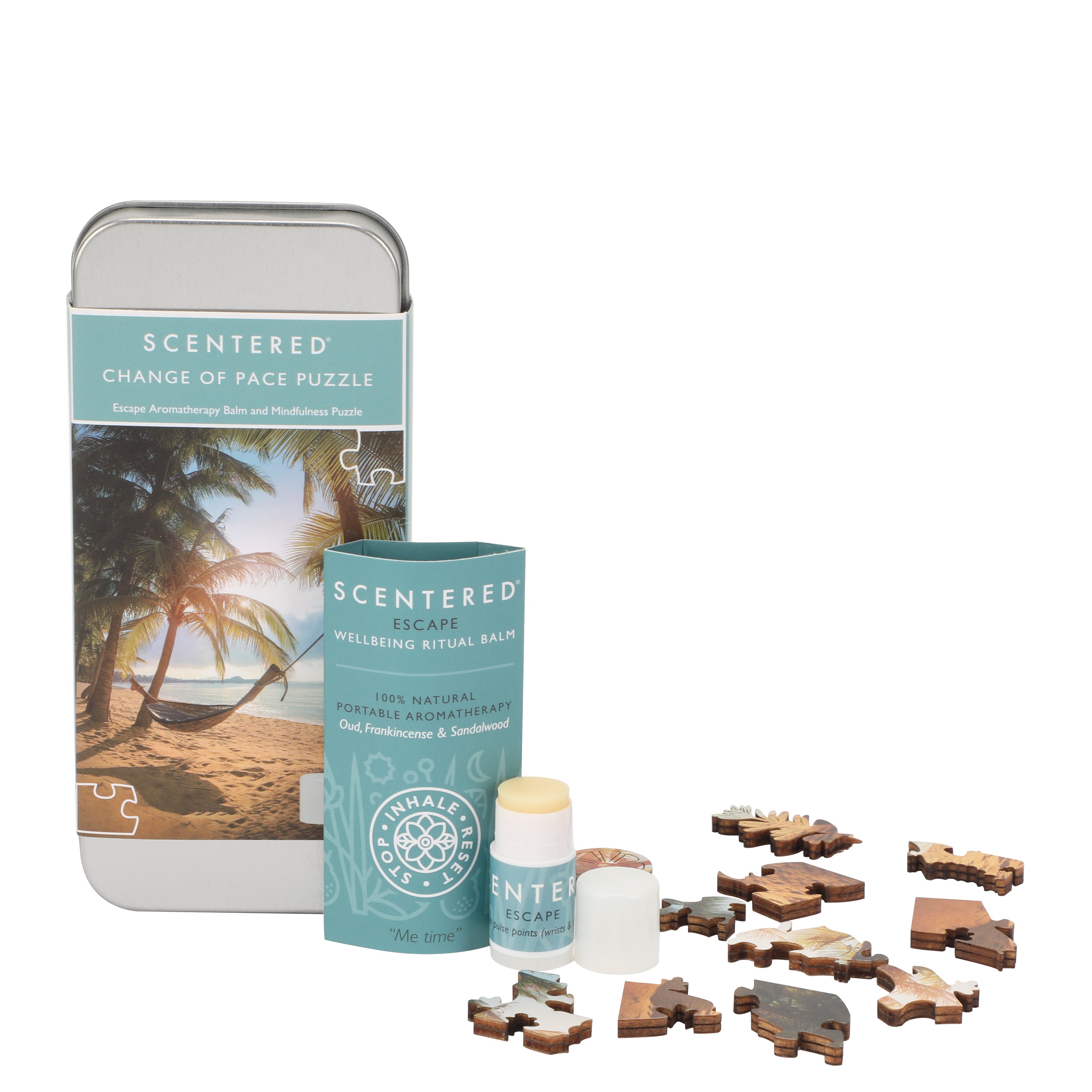 Experience wellness through restful sleep with our calming essential oil balm and Puzzle