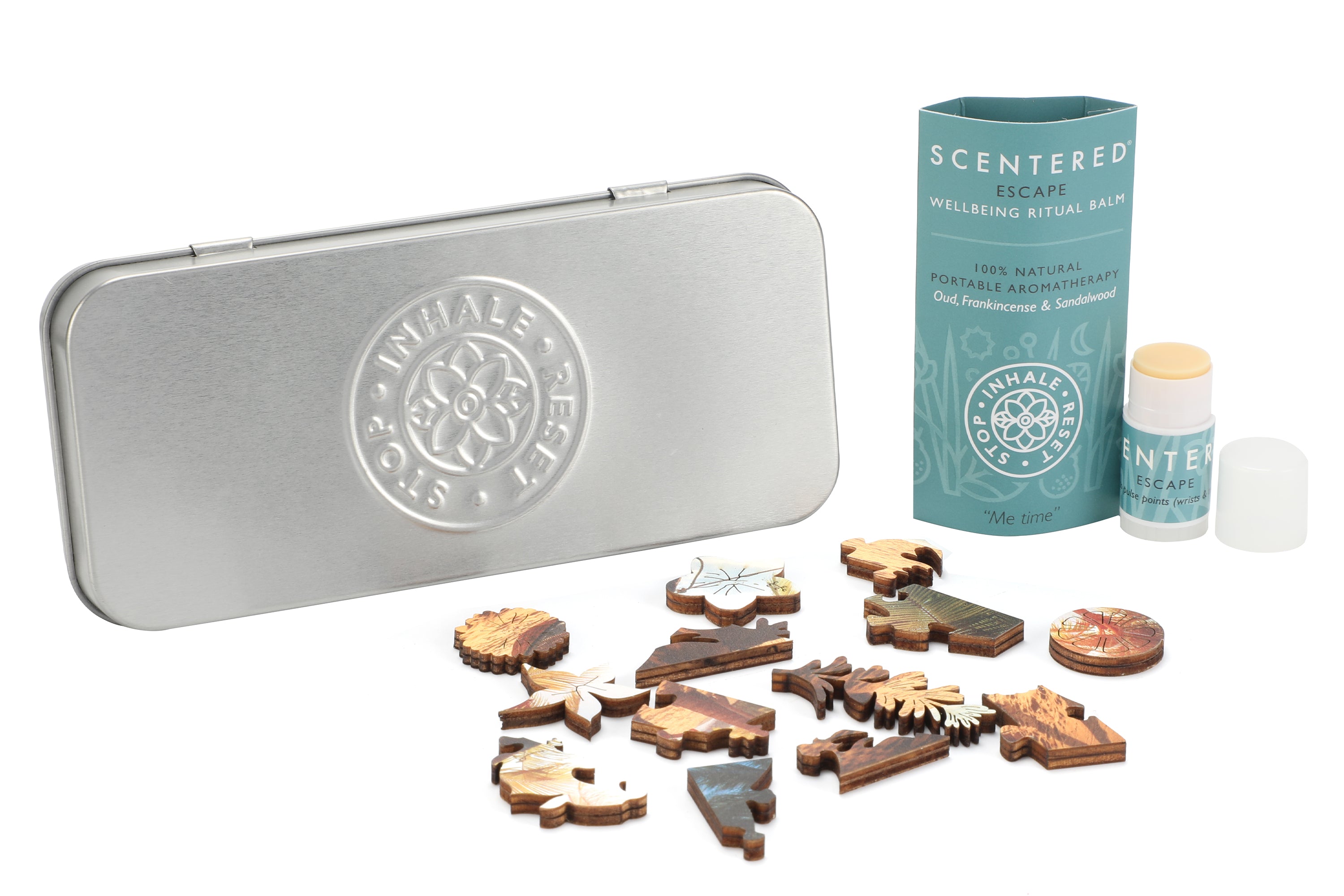 Experience wellness through restful sleep with our calming essential oil balm and Puzzle