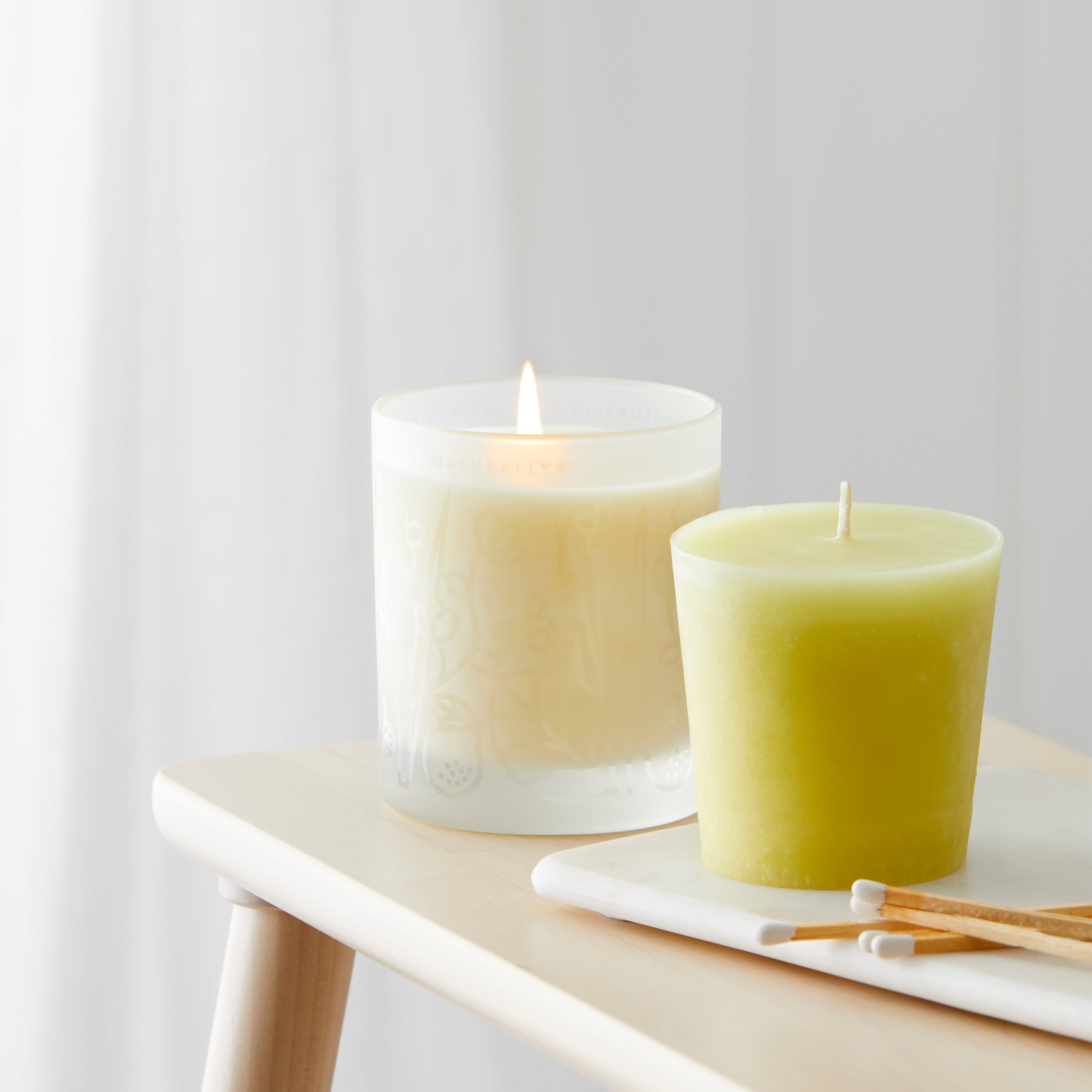 Our candles provide a long-lasting, clean burn, thanks to the high-quality essential oils.