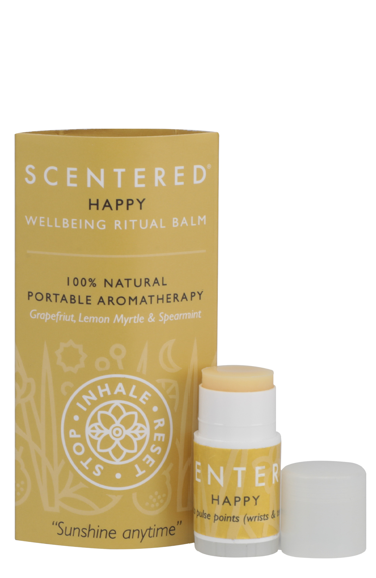 Boost your mood with our Happy Aromatherapy Balm, designed to uplift and energize.