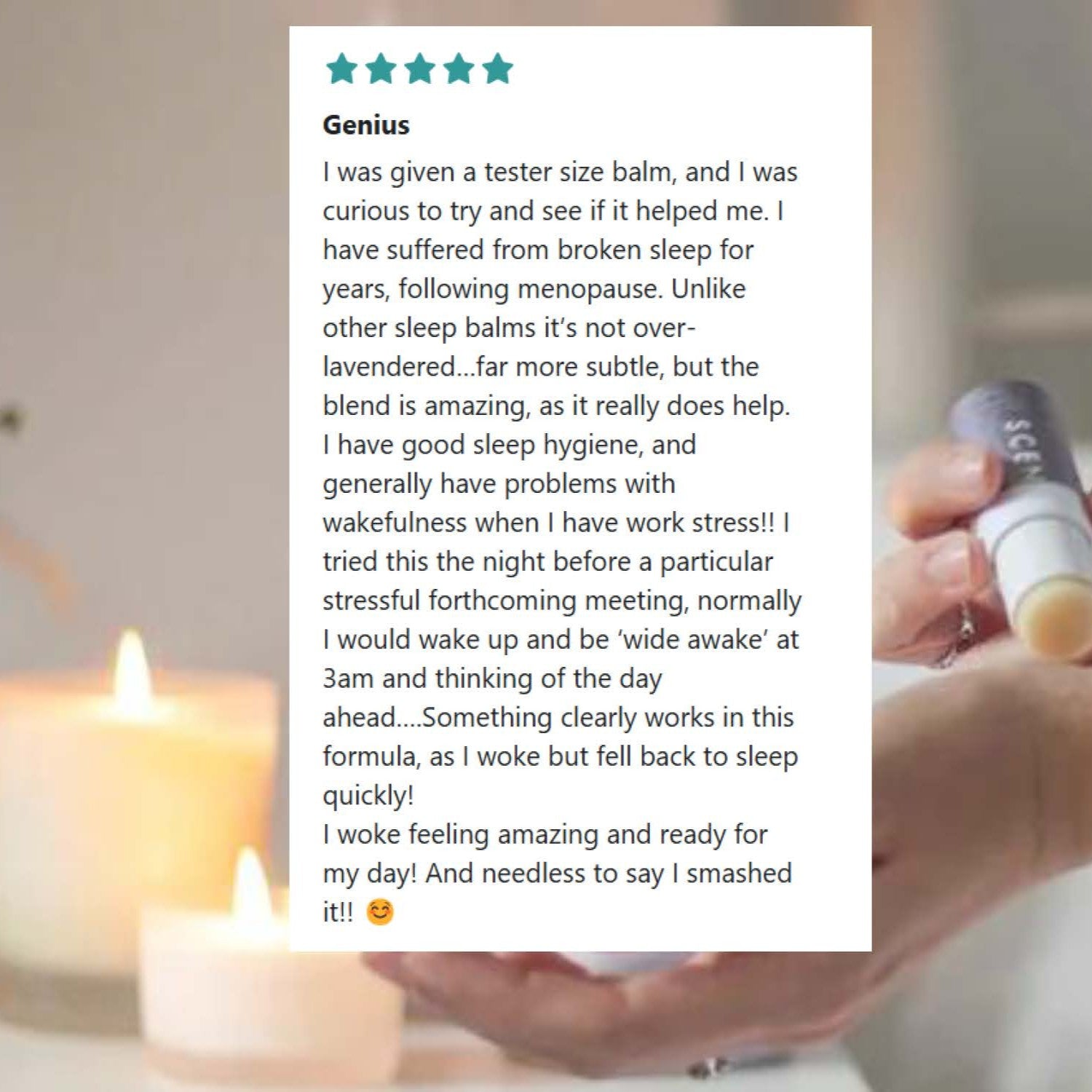 Customer review of Sleep Well balm