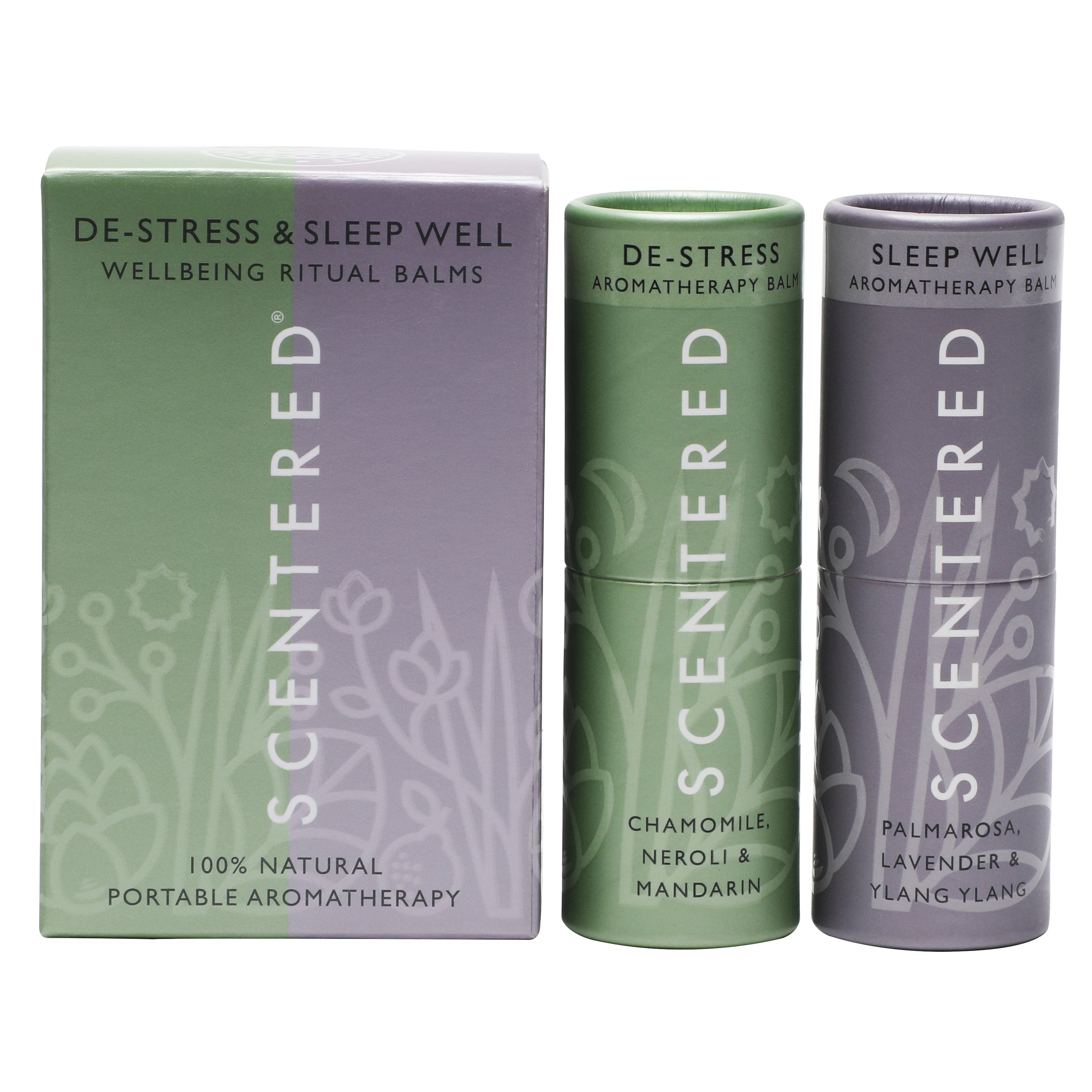  Relax and unwind with our stress-relief balm and sleep balm, ideal for preparing for a good night’s sleep.