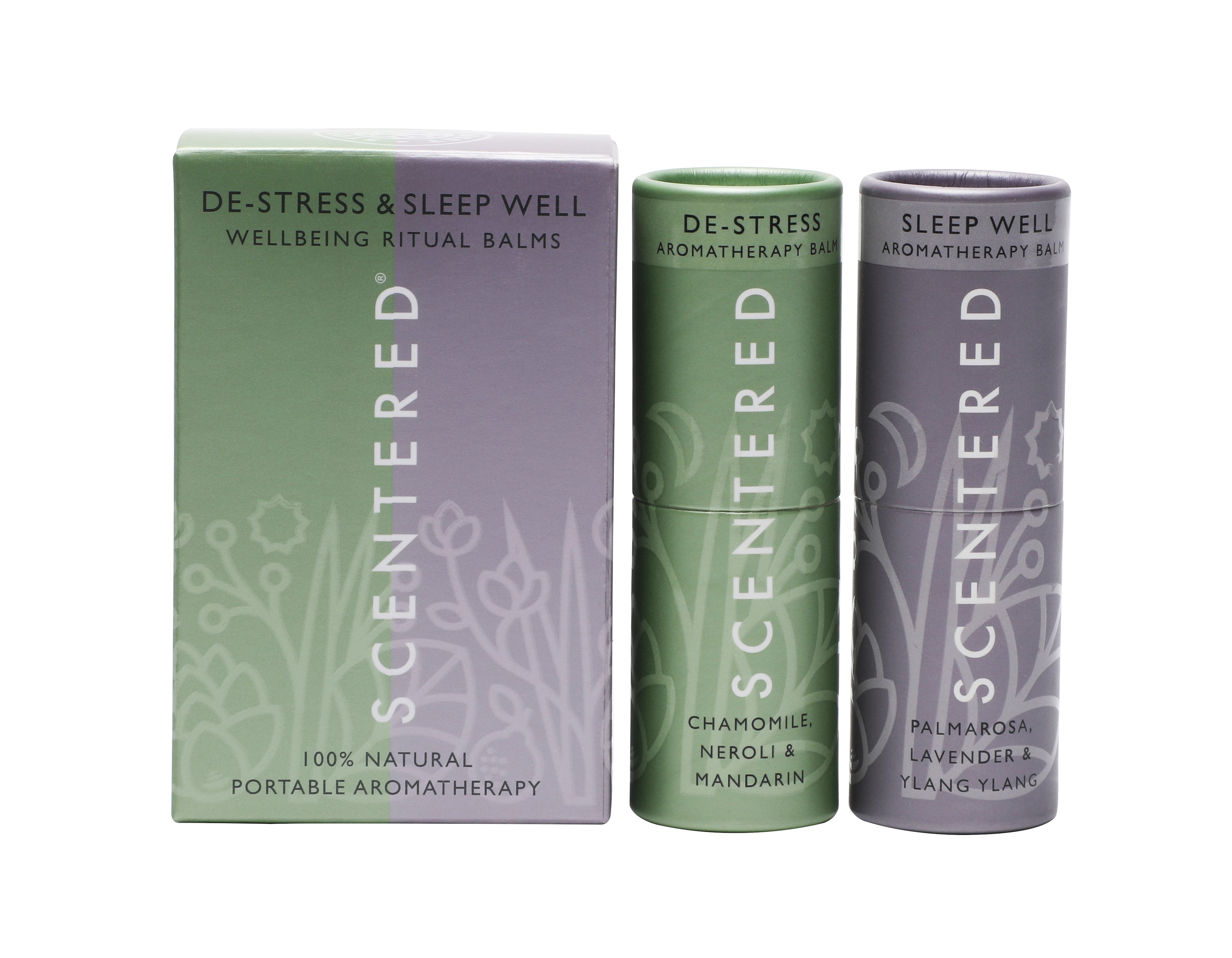  Relax and unwind with our stress-relief balm and sleep balm, ideal for preparing for a good night’s sleep.