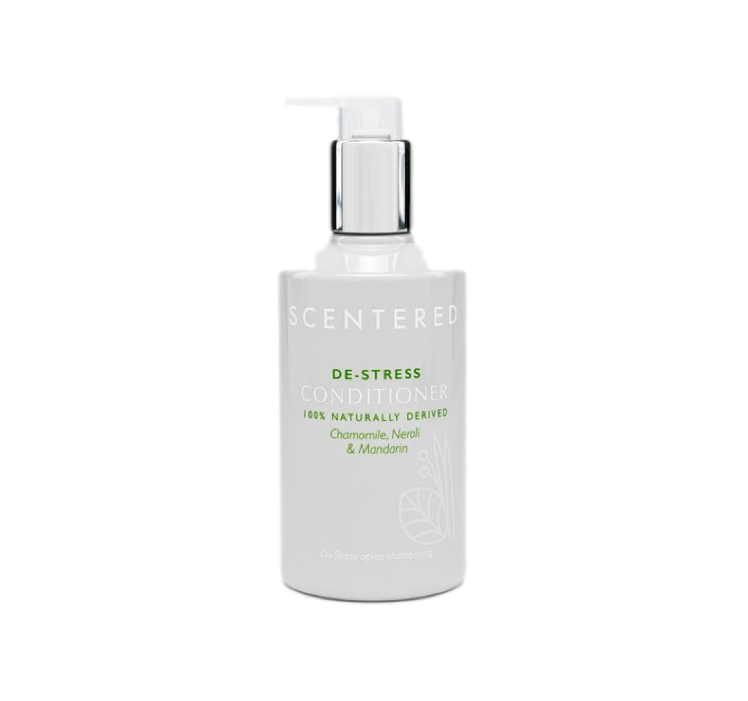 Elevate your routine with our De-stress Conditioner, blended with 100% naturally derived ingredients 